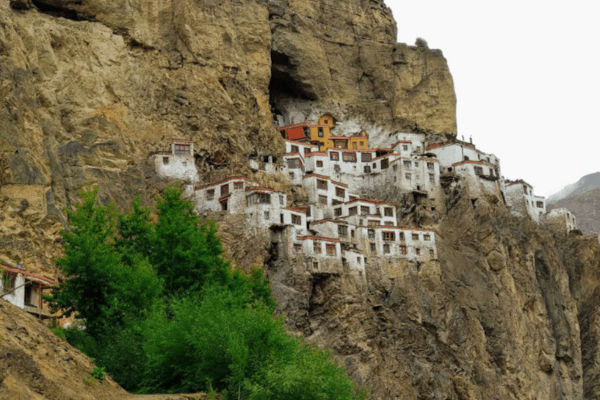 Phuktal Monastery Cave (approach from Leh side)